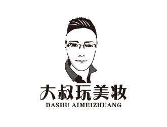 黃安悅的大叔玩美妝卡通人物LOGOlogo設計