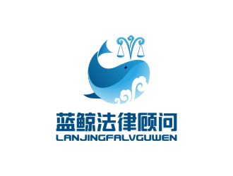 陳國偉的藍(lán)鯨法律事務(wù)所卡通logo設(shè)計(jì)