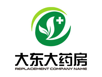 鐘炬的南通大東大藥房有限公司logo設(shè)計