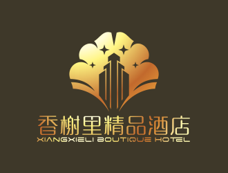 何嘉健的香榭里精品酒店logo設(shè)計(jì)