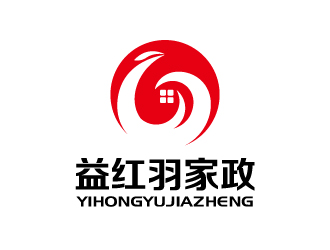 張俊的成都益紅羽家政logo設(shè)計(jì)