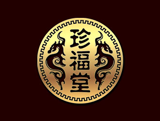 鐘炬的珍福堂電視欄目標志logo設計