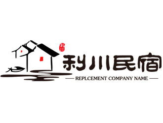 鐘炬的利川民宿LOGOlogo設(shè)計(jì)