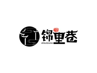 陳國偉的錦里巷小吃餐飲Logologo設(shè)計