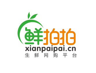 趙鵬的鮮拍拍生鮮網購平臺標志logo設計