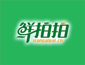 梁俊的鮮拍拍生鮮網購平臺標志logo設計