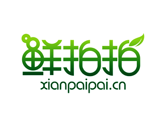 譚家強的鮮拍拍生鮮網購平臺標志logo設計