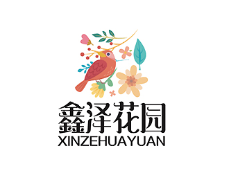 秦曉東的鑫澤花園房地產(chǎn)logologo設計