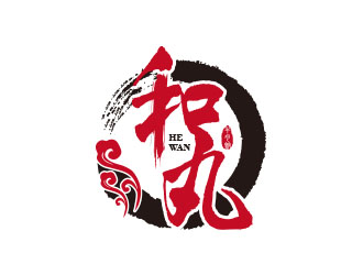 朱紅娟的和丸牛肉館店鋪logo設(shè)計