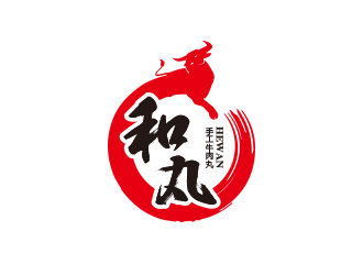 孫金澤的和丸牛肉館店鋪logo設(shè)計