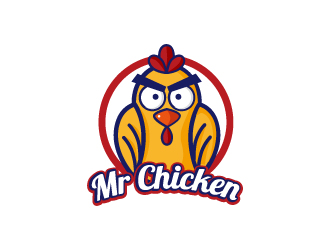 張俊的Mr Chicken炸雞商標(biāo)logo設(shè)計(jì)