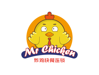 勇炎的Mr Chicken炸雞商標(biāo)logo設(shè)計(jì)