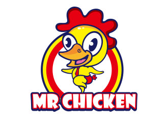 向正軍的Mr Chicken炸雞商標(biāo)logo設(shè)計(jì)