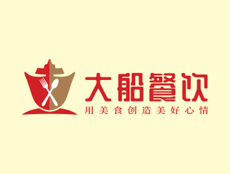 林思源的大船餐飲（公司名稱(chēng)：寧波大船餐飲管理有限公司）logo設(shè)計(jì)