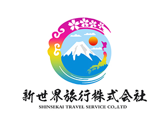 潘樂的新世界旅行株式會(huì)社  shinsekai travel service co,.ltdlogo設(shè)計(jì)