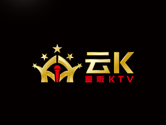 周金進的云K量販KTVlogo設計