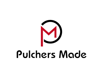 張俊的Pulchers Made英文線條日用品品牌logologo設(shè)計