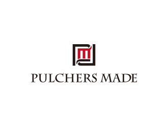 黃安悅的Pulchers Made英文線條日用品品牌logologo設(shè)計