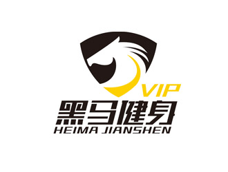 趙鵬的黑馬vip或者黑馬健身logo設(shè)計