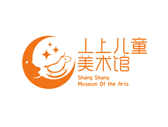 譚家強的線條行動物品牌logo－丄上兒童美術館logo設計