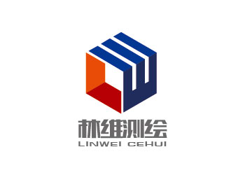 李賀的林維測繪logo設計