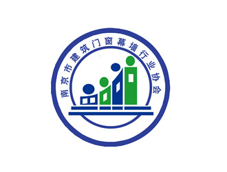 朱兵的南京市建筑門窗幕墻行業(yè)協(xié)會(huì)logo設(shè)計(jì)