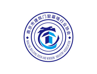 連杰的南京市建筑門窗幕墻行業(yè)協(xié)會logo設計