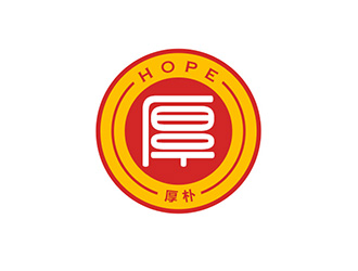 吳曉偉的厚樸金融團隊印章單色標識logologo設計