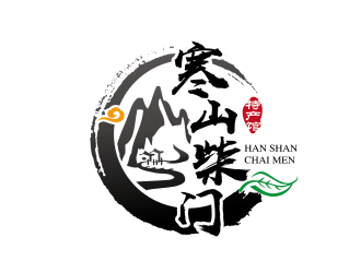 安冬的白山市寒山柴門特產(chǎn)館logologo設(shè)計(jì)