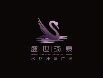 黃安悅的寧夏盛世湯泉水療汗蒸廣場標志設計logo設計