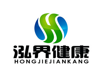 朱兵的泓界健康logo設(shè)計