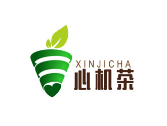 郭慶忠的心機茶飲品奶茶logologo設計