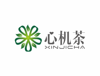 湯儒娟的心機茶飲品奶茶logologo設計