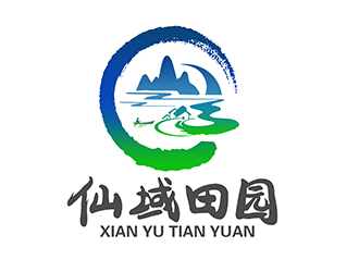 潘樂的仙域田園山水畫logologo設(shè)計