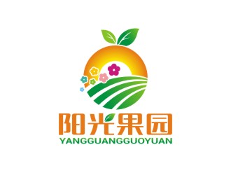 曾翼的陽光果園水果鮮花logo設計logo設計