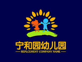 鐘炬的寧和園幼兒園logo設(shè)計(jì)