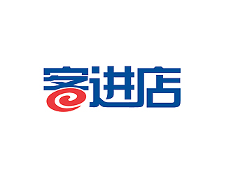 盛銘的客進店logo設計