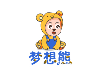 吳茜的夢想熊logo設計