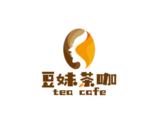 周金進的豆妹茶咖logo設計