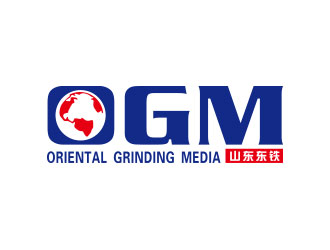 向正軍的山東東鐵  ORIENTAL GRINDING MEDIAlogo設(shè)計(jì)