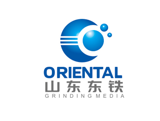 趙鵬的山東東鐵  ORIENTAL GRINDING MEDIAlogo設(shè)計(jì)