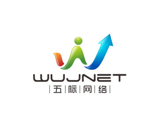 郭慶忠的五際網絡（wujnet）logo設計