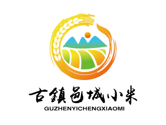 張俊的古鎮(zhèn)邑城小米卡通商標設計logo設計