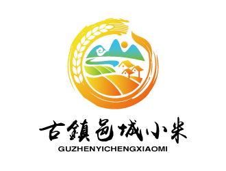 張俊的古鎮(zhèn)邑城小米卡通商標設計logo設計