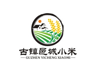 曾翼的古鎮(zhèn)邑城小米卡通商標設計logo設計