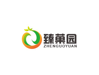 朱紅娟的臻菓園logo設計