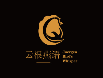 連杰的云根燕語（Juergen Bird's Whisper ）logo設(shè)計