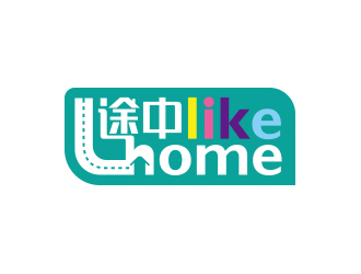 黃安悅的途中 like home民宿品牌logo設(shè)計(jì)logo設(shè)計(jì)