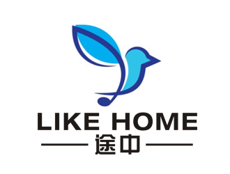 李正東的途中 like home民宿品牌logo設(shè)計(jì)logo設(shè)計(jì)