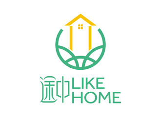 譚家強(qiáng)的途中 like home民宿品牌logo設(shè)計(jì)logo設(shè)計(jì)